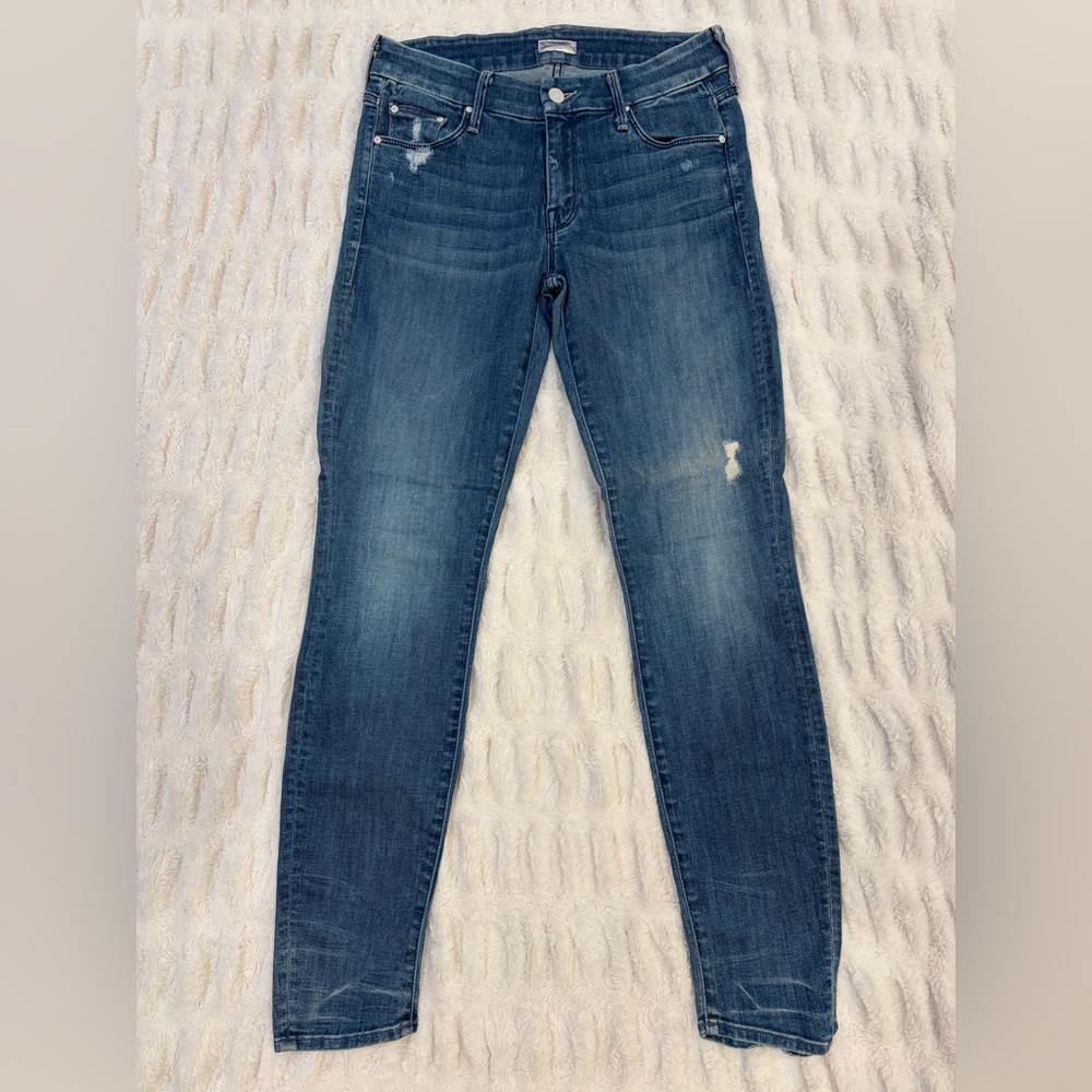 Mother The Looker Graffiti Girl Skinny Jeans Size 27